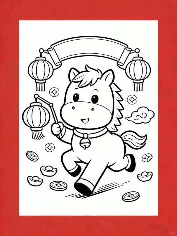 tô màu con ngựa 27