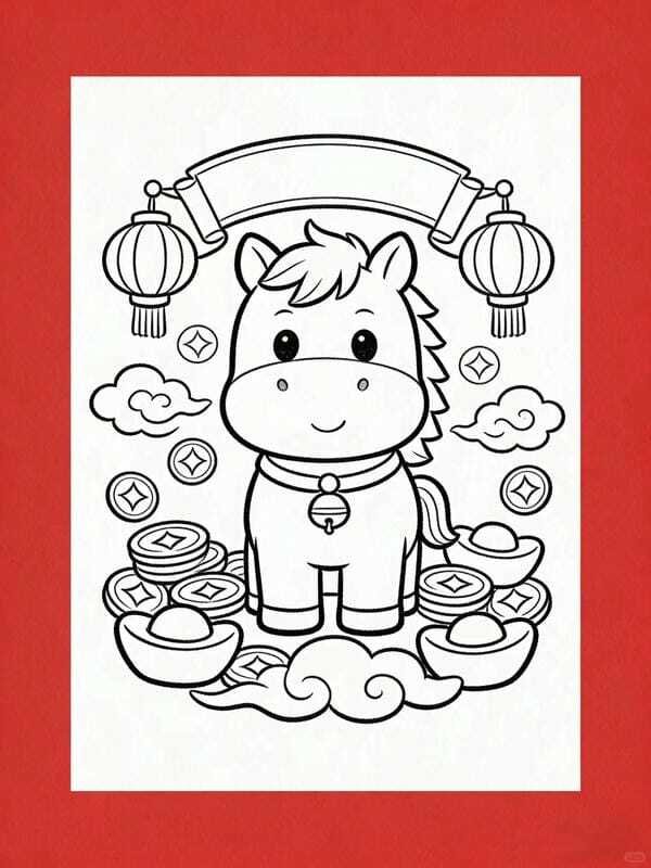 tô màu con ngựa 28