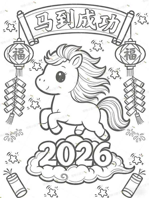 tô màu con ngựa 29