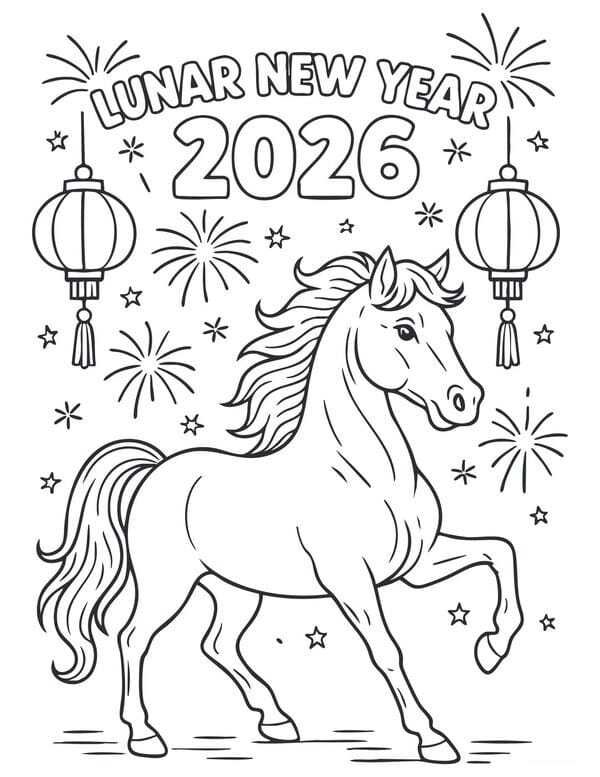 tô màu con ngựa 36