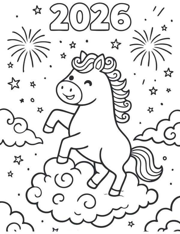 tô màu con ngựa 37