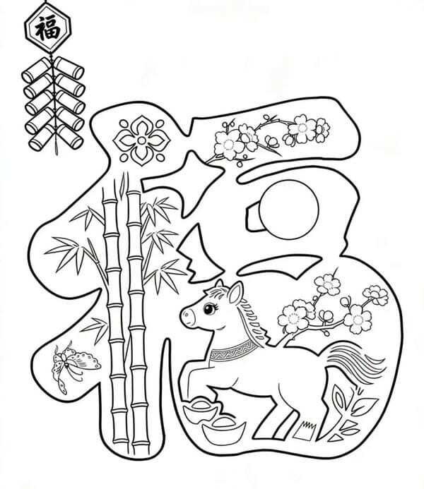 tô màu con ngựa 40