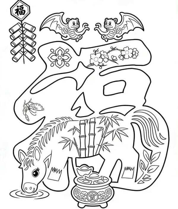 tô màu con ngựa 41