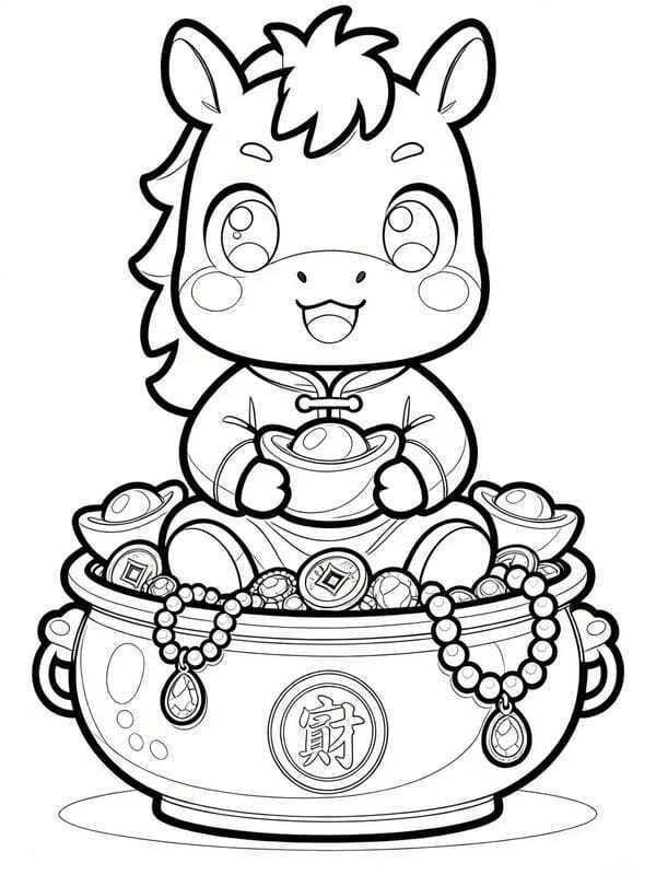 tô màu con ngựa 5