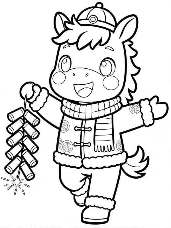 tô màu con ngựa 6