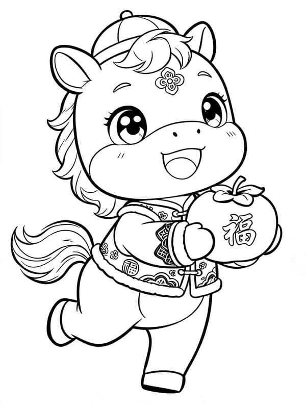 tô màu con ngựa 8