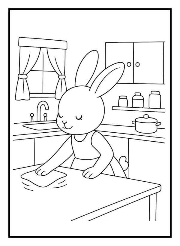 tô màu con thỏ đẹp