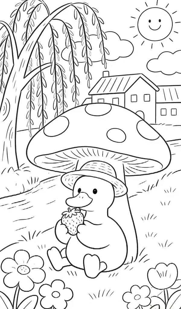 tô màu con vịt 11