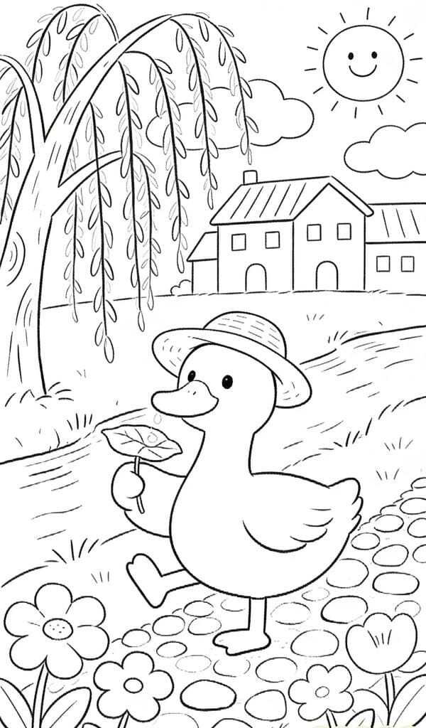 tô màu con vịt 12