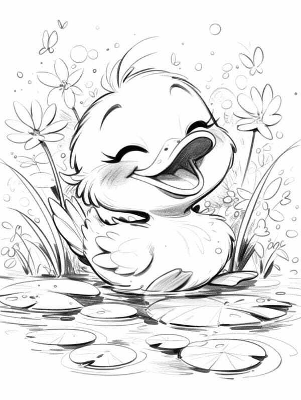 tô màu con vịt 14