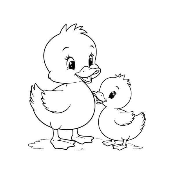 tô màu con vịt 6