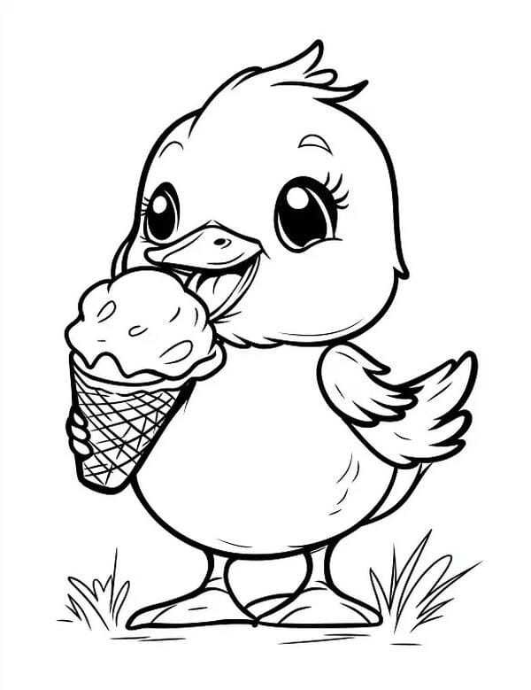 tô màu con vịt 7