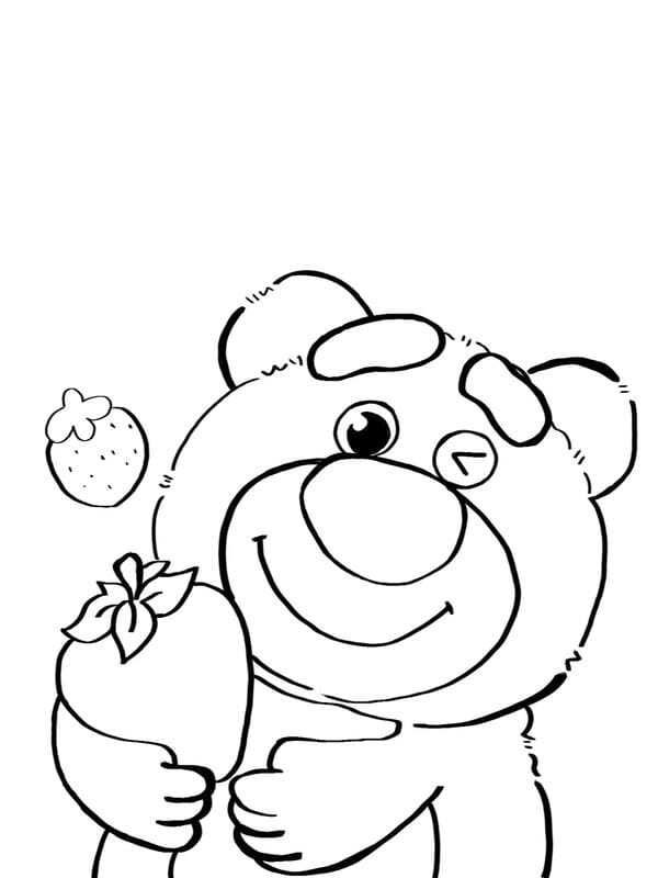 tô màu gấu dâu 1