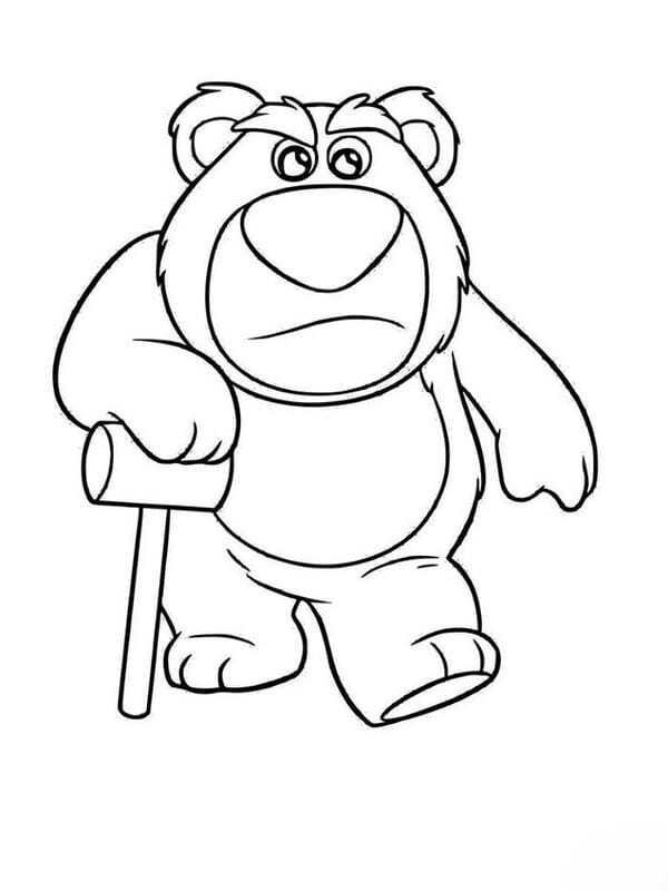 tô màu gấu dâu 10