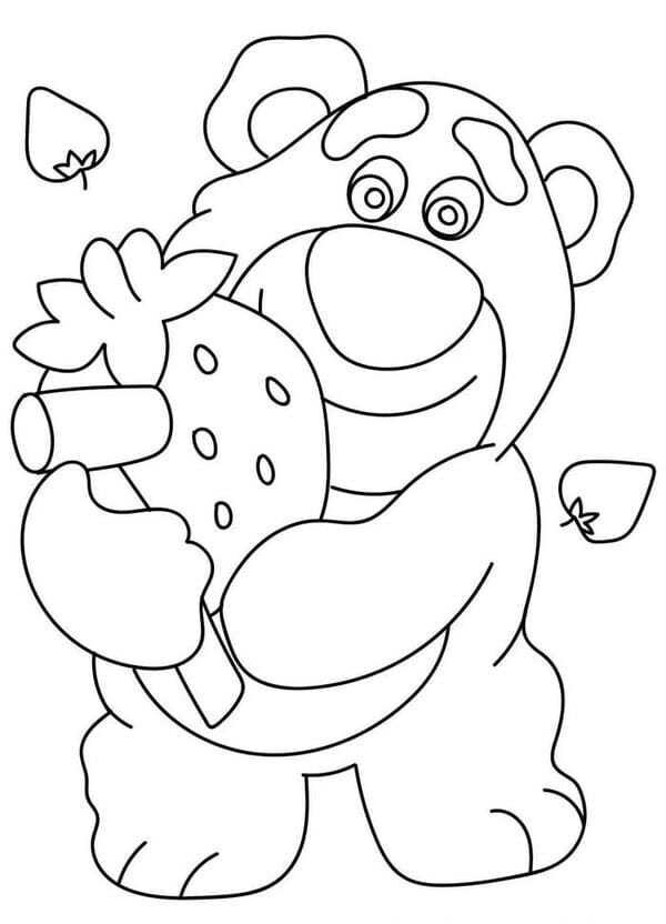 tô màu gấu dâu 13