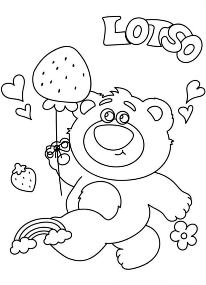 tô màu gấu dâu 7