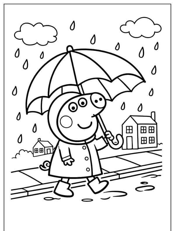 tô màu heo peppa 24