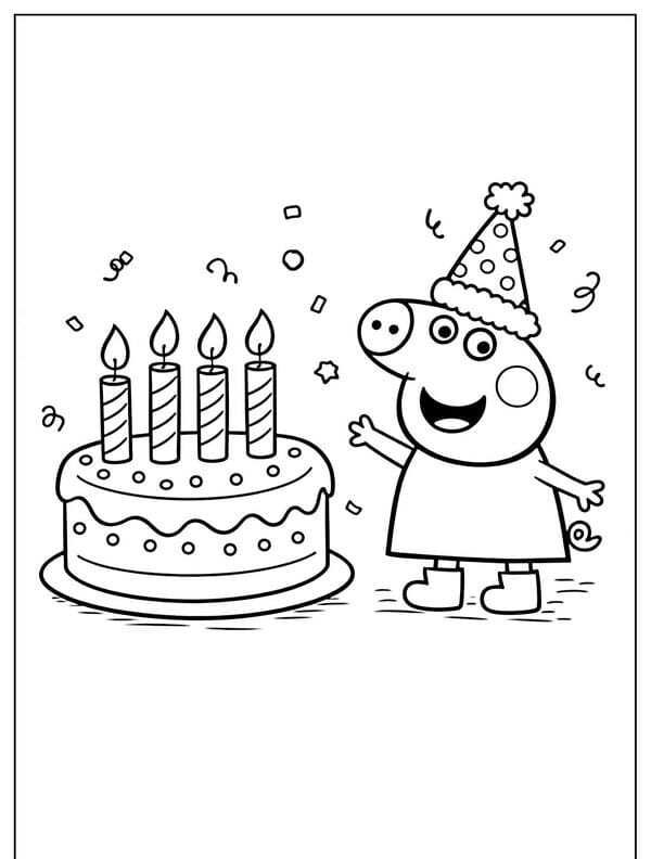 tô màu heo peppa 28