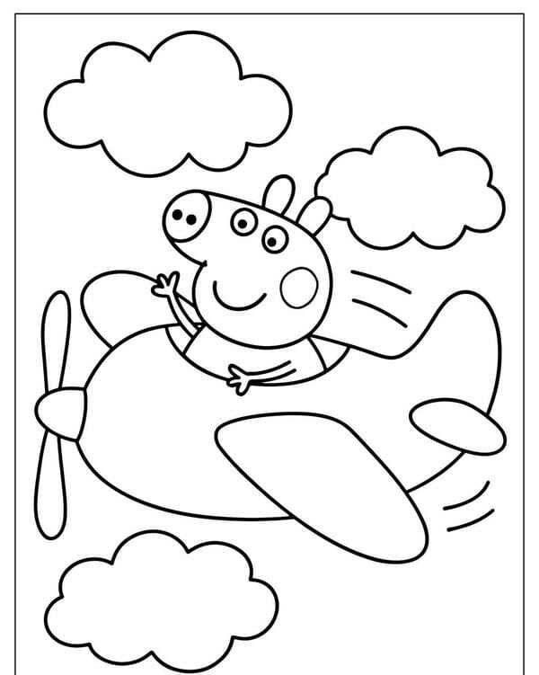 tô màu heo peppa 3