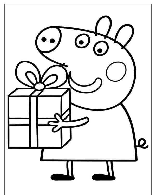 tô màu heo peppa 4