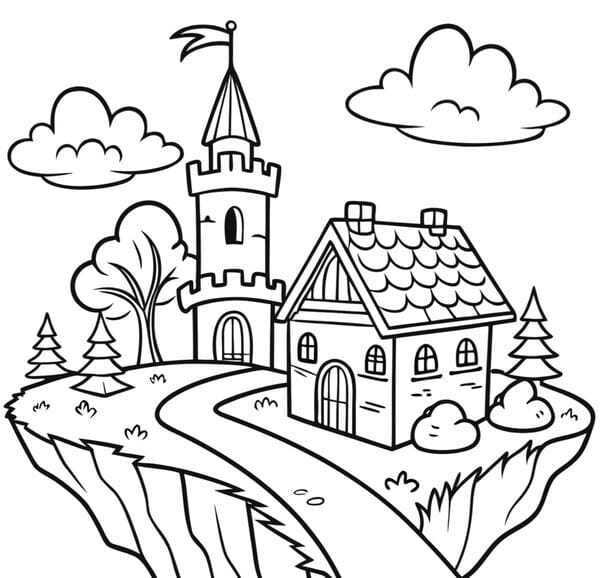 tô màu lâu đài 15