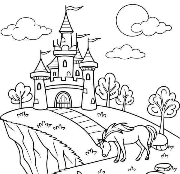 tô màu lâu đài 18