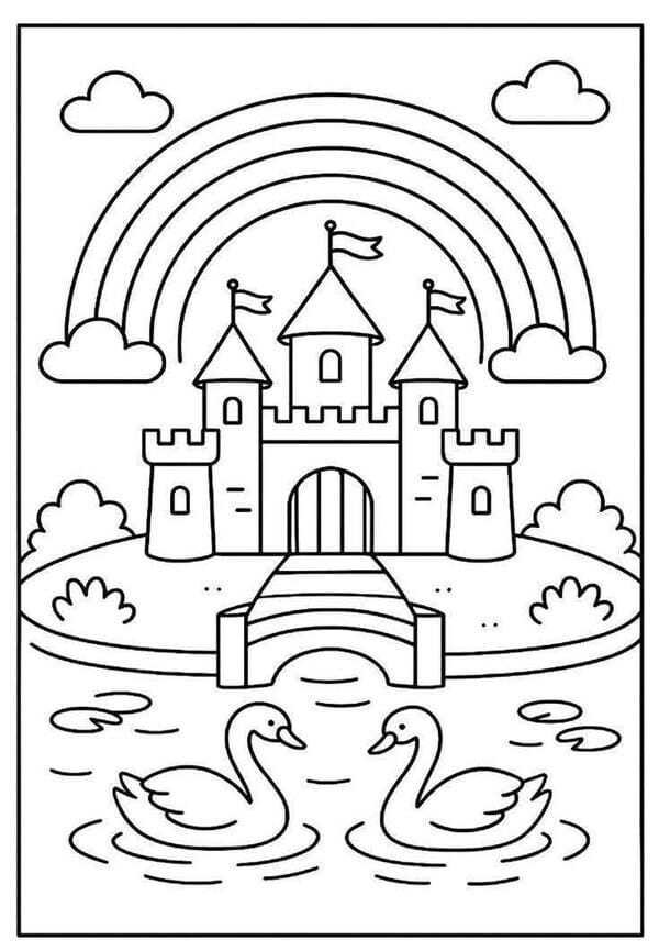 tô màu lâu đài 20