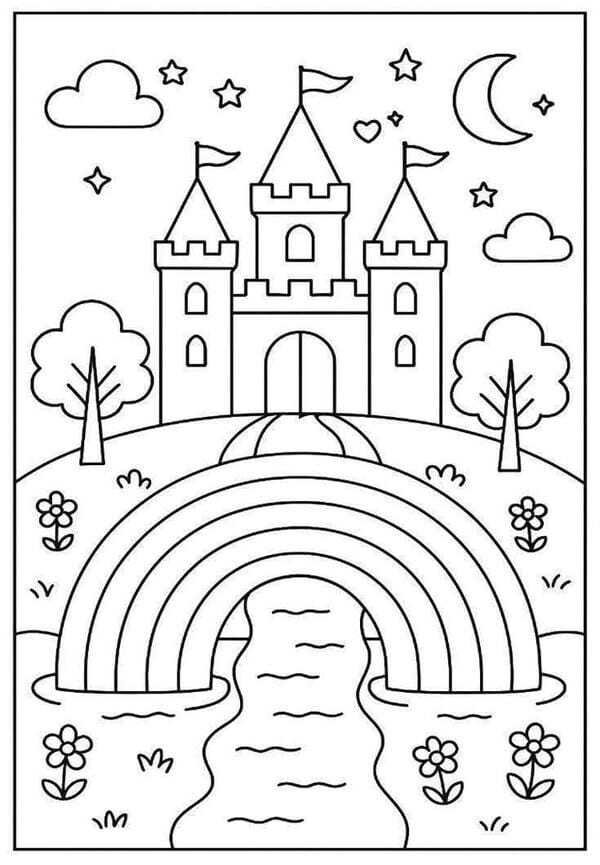 tô màu lâu đài 23