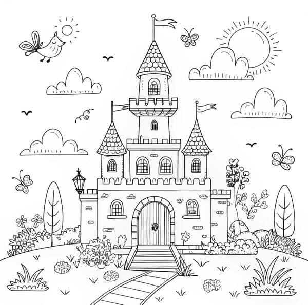 tô màu lâu đài 24