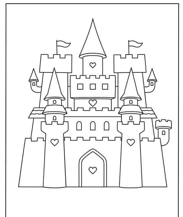 tô màu lâu đài 6