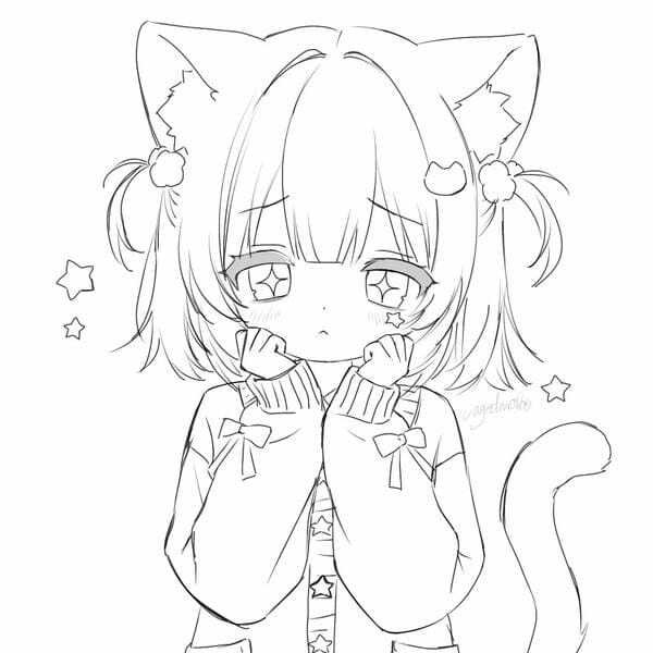 tô màu mèo simmy 13