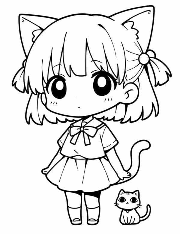 tô màu mèo simmy 22