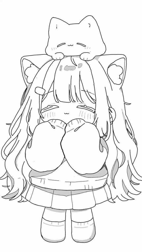 tô màu mèo simmy 6