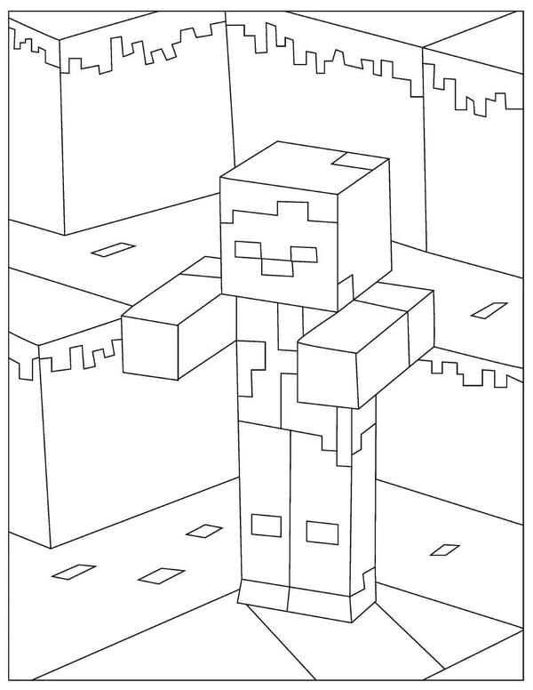 tô màu minecraft 11