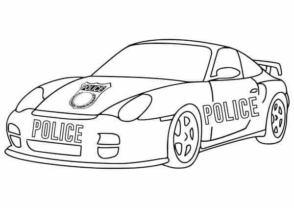 tô màu ô tô cảnh sát 10