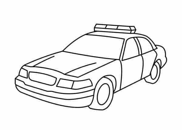 tô màu ô tô cảnh sát 11
