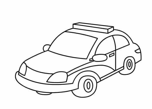 tô màu ô tô cảnh sát 12