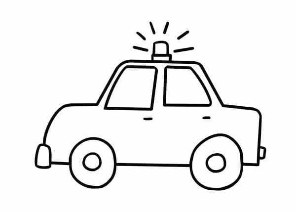 tô màu ô tô cảnh sát 13