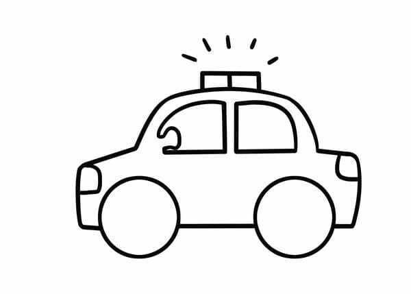 tô màu ô tô cảnh sát 15