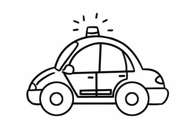 tô màu ô tô cảnh sát 21