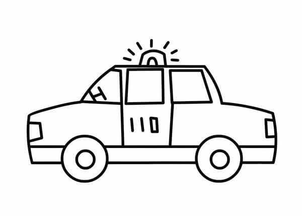 tô màu ô tô cảnh sát 23