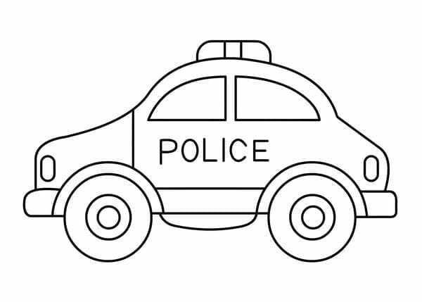 tô màu ô tô cảnh sát 24