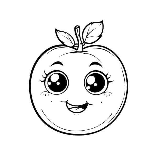 tô màu quả táo 16