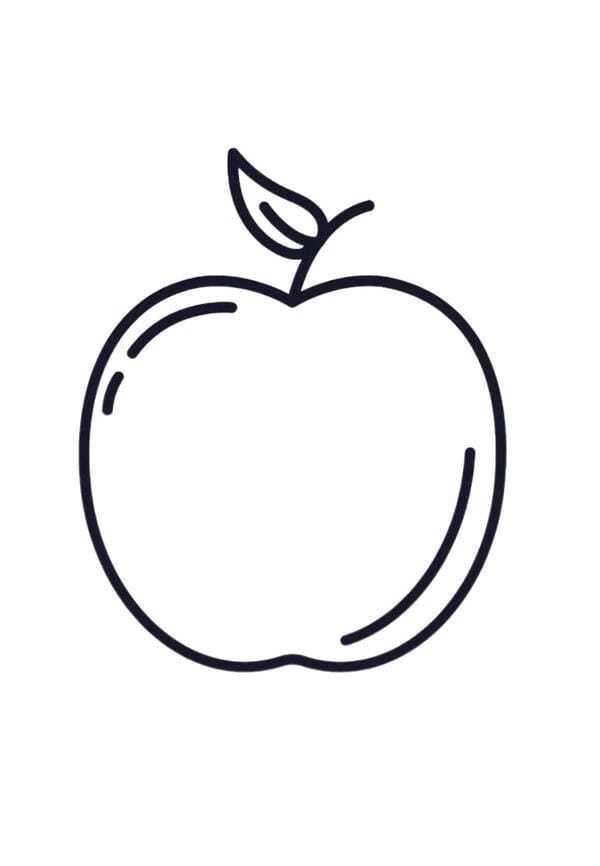 tô màu quả táo 25