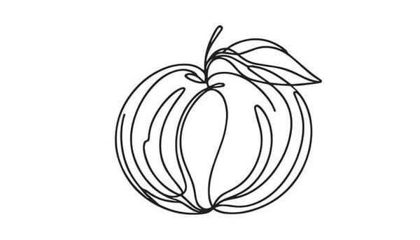 tô màu quả táo 3