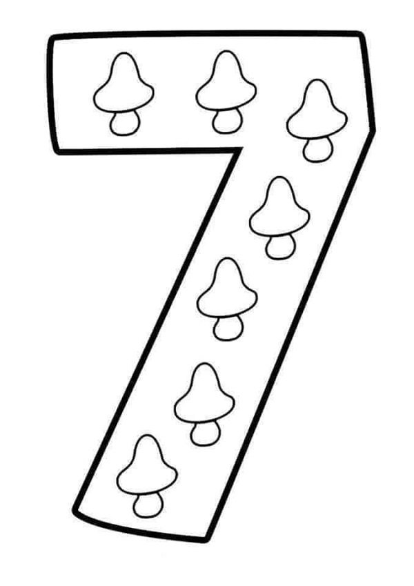 Tải miễn phí 89+ tô màu số 7 phù hợp cho bé mầm non - Hình ảnh bài viết