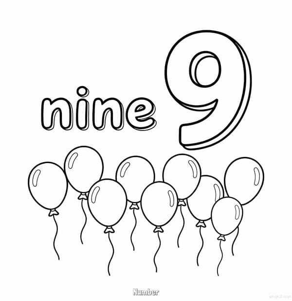 tô màu số 9 14