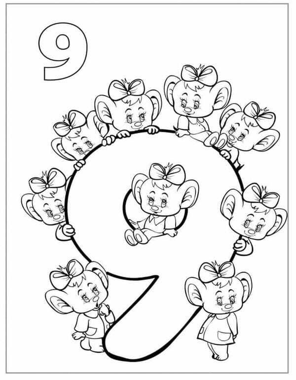 tô màu số 9 15