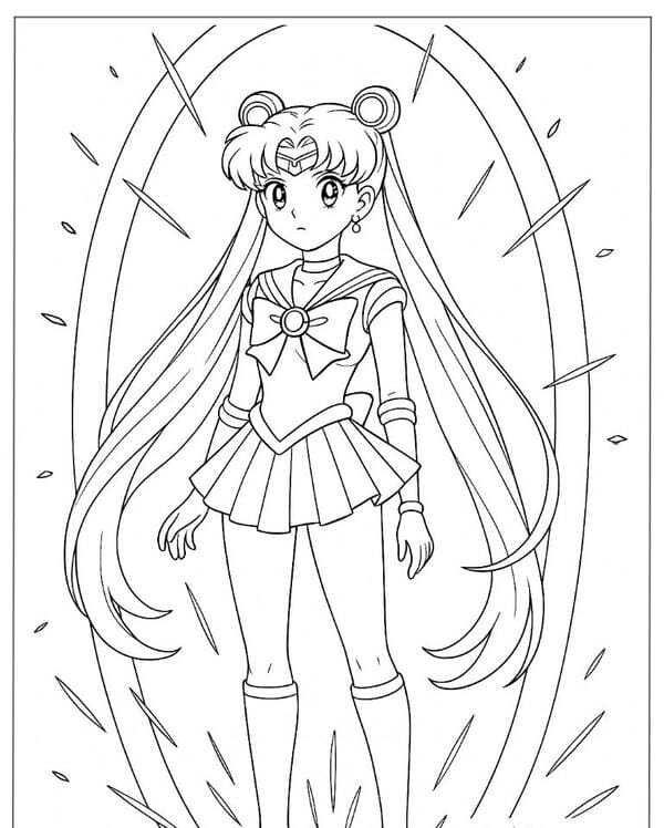 tô màu thủy thủ mặt trăng 15