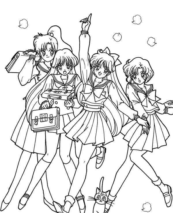 tô màu thủy thủ mặt trăng 4